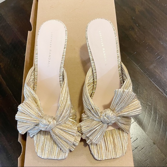 Loeffler Randall Eugenia Pleated  Slides - Picture 6 of 11